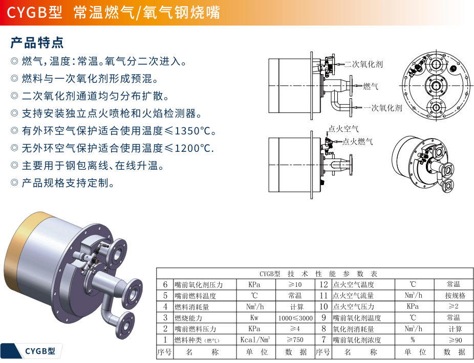 CYGB型  常溫燃氣/氧氣鋼燒嘴